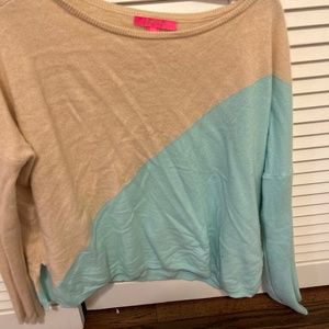 Lilly Pulitzer cashmere color block sweater